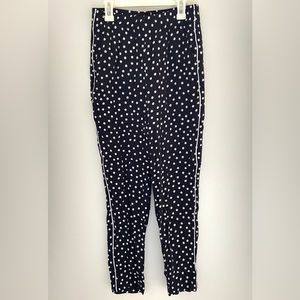 NWOT - Abercrombie and Fitch Navy Polka Dot Pull On Pants